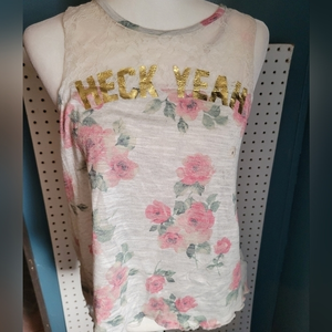 Bethany Mota‎ NWT size small Aeropostale Heck Yeah tank